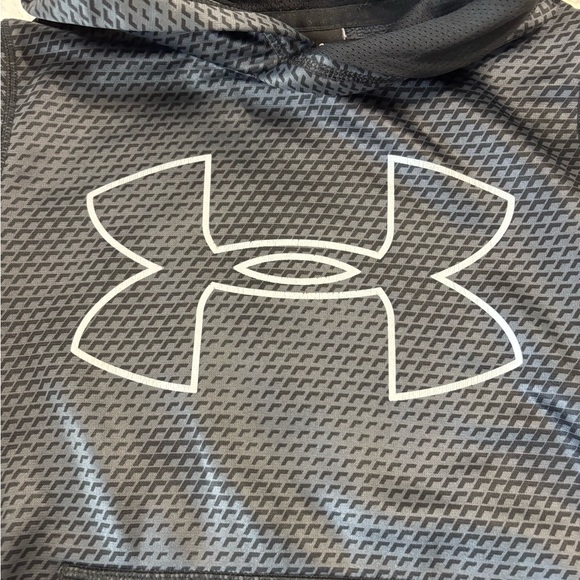 Under Armour Kids Charcoal Patterned Hoodie - Picture 4 of 5
